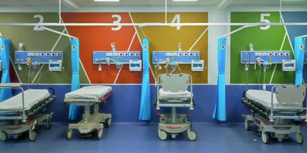 Pronto Soccorso camera calda, sale di attesa, passerella, portale ingresso
